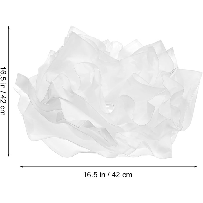 Абажур з паперу-16. 5x16.5-дюймова сучасна люстра у формі хмари абажур орігамі абажури підвісні абажури заміна люстри для прикраси весілля