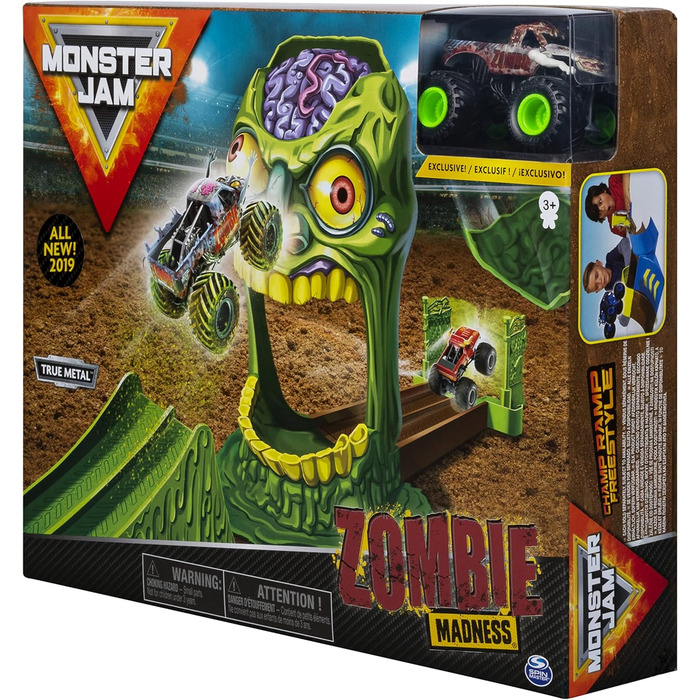 Ігровий набір Monster Jam Original Zombie Madness з ексклюзивним монстр-траком Зомбі, масштаб 164