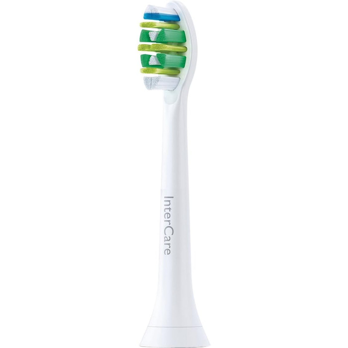 Оригінальні щітки Philips Sonicare InterCare HX9002/07 Clean InterDental Spaces & Gum Line підходить для будь-якої зубної щітки Sonicare із системою кріплення 2 упаковки, стандартні, білі стандартні 2 упаковки