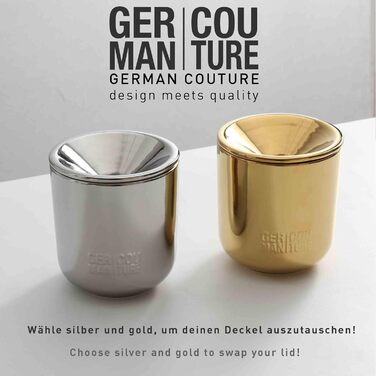 Керамічна попільничка GC German Couture сумісна з стіками IQOS ILUMA PRIME TEREA та Heets стіками Glo Hyper Pro Air neo та аксесуарами Ploom X evo f. Для офісу та дому, срібляста