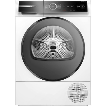 Сушильна машина Bosch Hausgeräte WQB245B40 60 см до 9 кг з тепловим насосом функціями AutoDry, SmartDry, Home Connect, з антивібраційним дизайном, біла, 