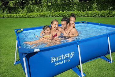 Каркасний басейн Bestway Steel Pro без насоса 259 х 170 х 61 см, синій, квадратний