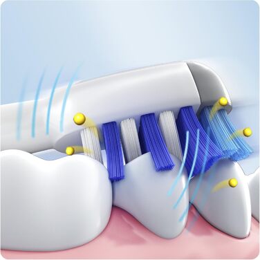 Насадки для електричної зубної щітки Oral-B TriZone, 3 шт. и, видаляють зубний наліт, ідеально підходить для чутливих зубів і ясен, білий