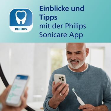 Електрична зубна щітка Philips Sonicare ExpertClean 7500, звукова зубна щітка з додатком, 4 режими очищення та 3 рівні інтенсивності, датчик тиску, дорожній футляр, біле золото, модель HX9691/02