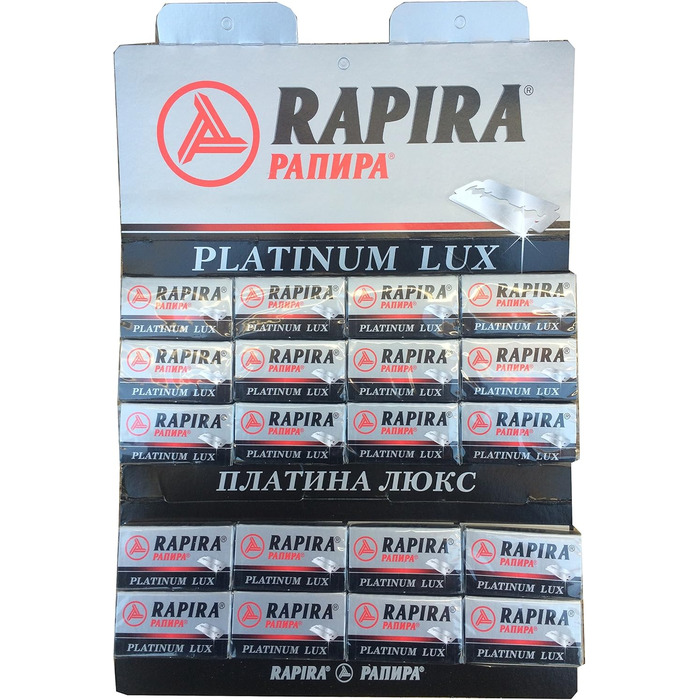 Леза для бритви Rapira 100 Platinum Lux