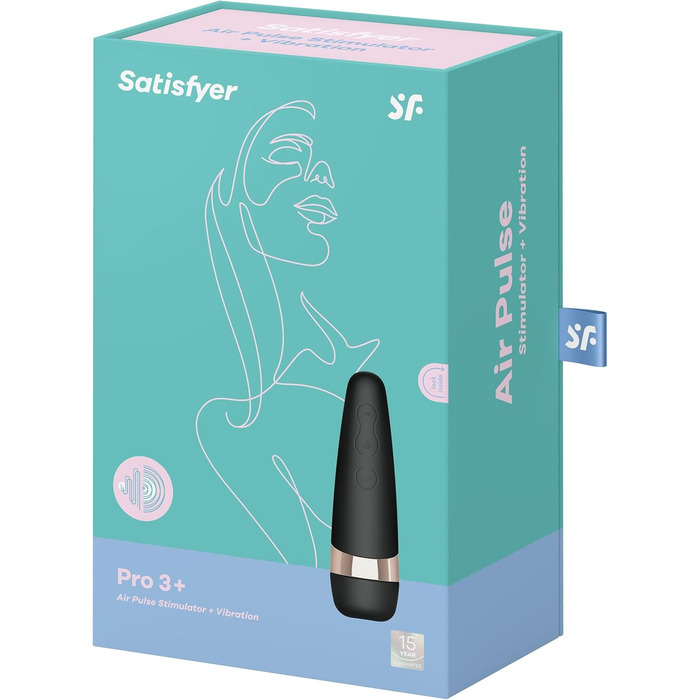 Вібратор Satisfyer Pro 3 Plus Pressure Wave Стимуляція клітора для жінок надзвичайно сильний і тихий фалоімітатор Спеціальні секс-іграшки для неї Водонепроникний і акумуляторний Вібратор і присоска ука (1 упаковка)