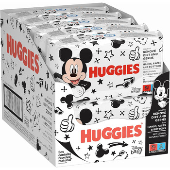 Вологі серветки Huggies Baby Care Wipes, упаковка 10 шт. (10 шт. 56 шт. ) (Вологі серветки Disney)