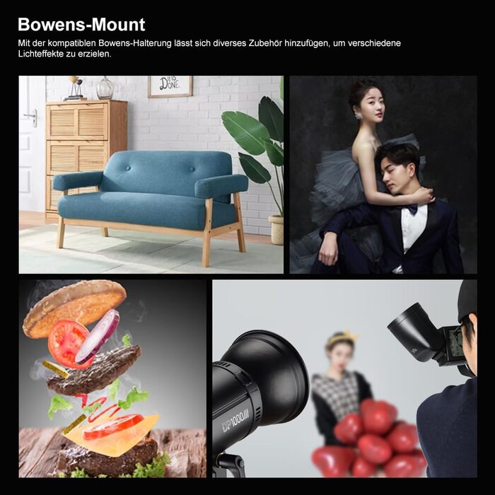 Професійний студійний спалах 400 Вт Bowens Mount APP Control з Softbox Beauty Dish Інтелектуальна пам'ять 2.4G Wireless X System Вбудований вентилятор для студії, 400III-V*3 Kit