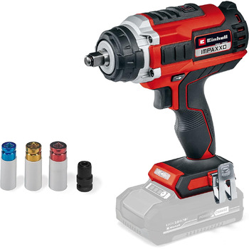 Акумуляторний ударний гайковерт Einhell Professional IMPAXXO 18/400 Power X-Change (Li-Ion, 18 В, 400 Нм, 3-ступінчаста коробка передач, безщітковий двигун, поставка без акумулятора та зарядного пристрою) без акумулятора та зарядного пристрою