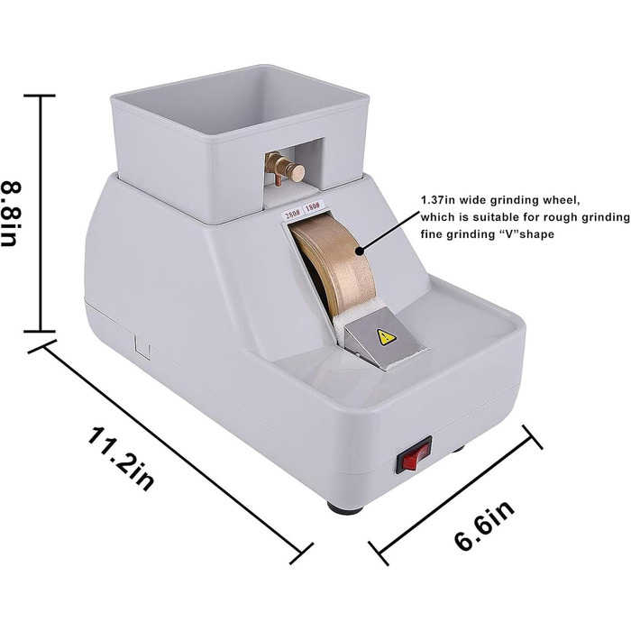 Оптичний ручний різак для окулярів, ручний різак для окулярів з V-подібним пазом, різак для окулярів, ручна шліфувальна машина для полірування об'єктивів зі знімним умивальником, нефрит, інструмент для полірування годинникового скла