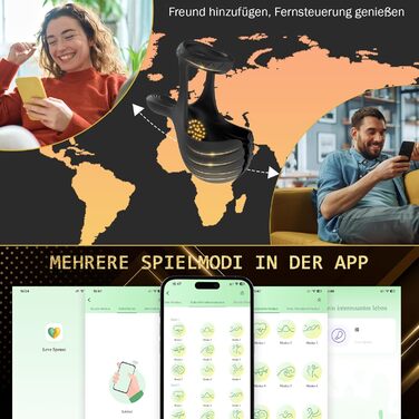 Кільцевий вібратор для яєчок з 10 режимами вібрації, APP Вібратор Еротична секс-іграшка для чоловіків Кільце для пеніса, Кільце еротична секс-іграшка, Кільця Масажер Іграшки для пар Extreme