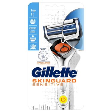 Бритва Gillette SkinGuard Sensitive Flexball Power Shaver для чоловіків, 50 г, 7702018525577 срібло ( в упаковці)