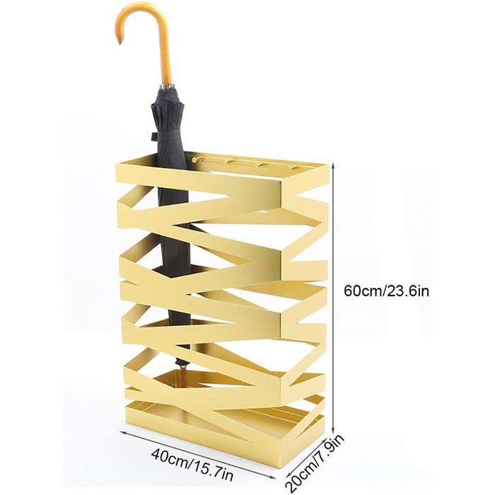 Проста підставка для парасольки CCYENG для передпокою, компактний тримач для парасольки, органайзер, тримач для палиць, білий/чорний/золотий
