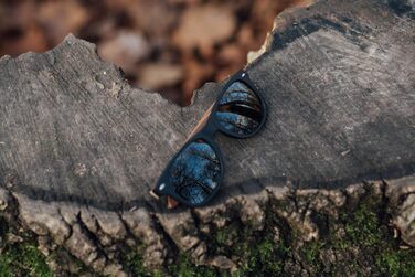 Сонцезахисні окуляри Woodworm з дерев'яними дужками з горіха для жінок і чоловіків/Поляризовані лінзи із захистом UV400/з футляром для окулярів зі справжнього бамбука