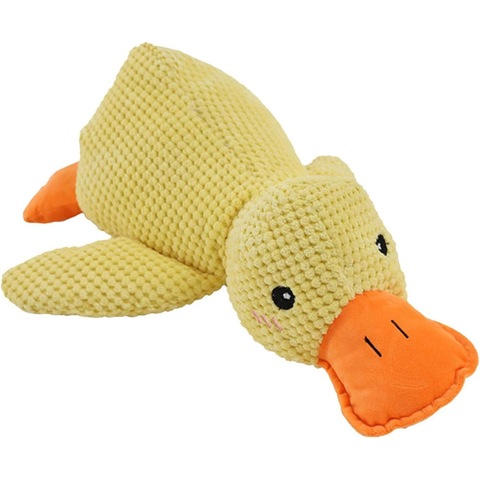 Заспокійлива качка для собак, іграшка для собак Calming Duck Іграшка Duck Toy for Calming Puppies - Duck, Soft Plush Dog Squeaky Toy for Chewing, Creative Plush Dog Toys for g