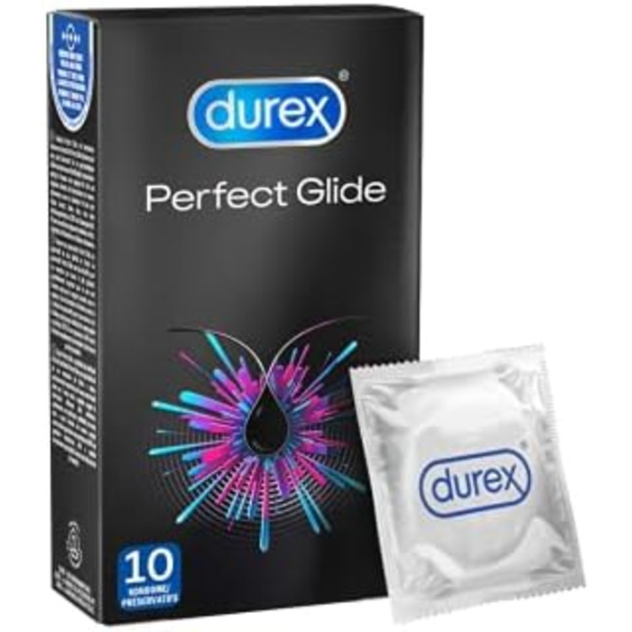 Презервативи Durex Perfect Glide 10 гель-мастило Durex Perfect Glide 100 мл - Durex Try Mix