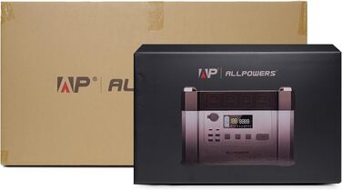 Сонячний генератор ALLPOWERS S2000 Pro з сонячною панеллю 400 Вт, резервною батареєю 1451 Втгод з 4 шт. виходами змінного струму 2400 Вт (пікова потужність 4000 Вт) Портативна електростанція для автомобільних подорожей Автофургон на відкритому повітрі як 