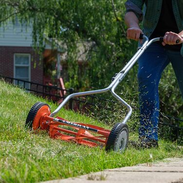 Газонокосарка American Lawn Mower Company 1204-14 35,6 см з 4 лезами, червона 14-дюймова, 4 леза