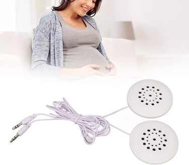 Допологові Belly Headphones Music Splitter Жінки під час вагітності Belly Speaker for Fetus Formation White