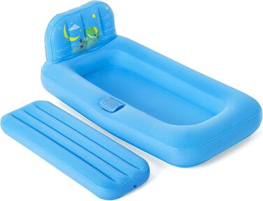 Дитяче ліжко Bestway Fisher Price, Dream Light, 132 x 76 x 46 см, зі світлодіодним проектором, синій