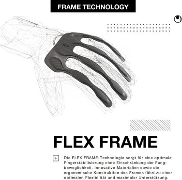 Дитячі та дорослі воротарські рукавиці Soft Flex Frame Jr. 6 noir/jaune fluo