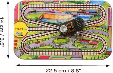 Олов'яна іграшка Superfreak - іграшкова залізниця з локомотивом - Modern Train Set - включаючи заводний локомотив моделі 03