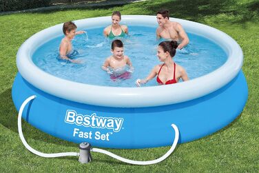 Набір круглих надувних басейнів Bestway Fast Set 3,66 м х 76 см