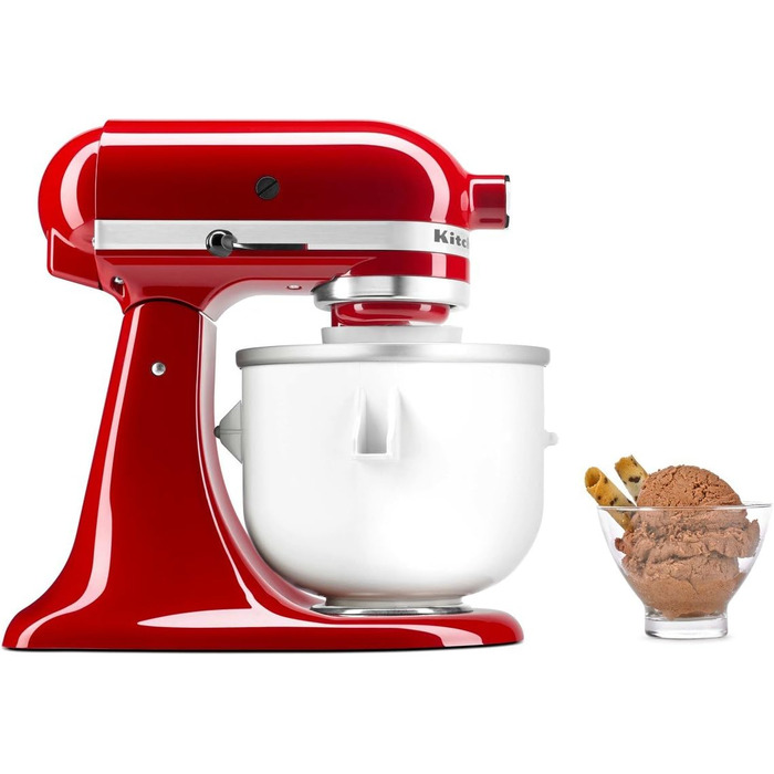 Аксесуари KitchenAid KICA, праска, 1,9 кілограма, Біла/Срібна/Чорна Морожениця