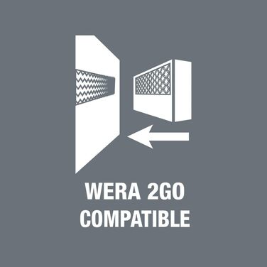 Набір викруток Wera в текстильному колчані Kraftform 2go 100, 1ук, , 05004310001 Одинарна викрутка Wera 2go 100