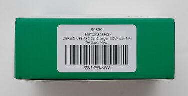 Прикурювач UGREEN USB C 130 Вт USB C Автомобільний зарядний пристрій 3-портовий автомобільний зарядний пристрій USB C Сумісний з iPhone 15/15 Plus/15 Pro/15 Pro Max/14/13/12, MacBook Pro/Air, Surface Pro, Galaxy S24/S23 тощо