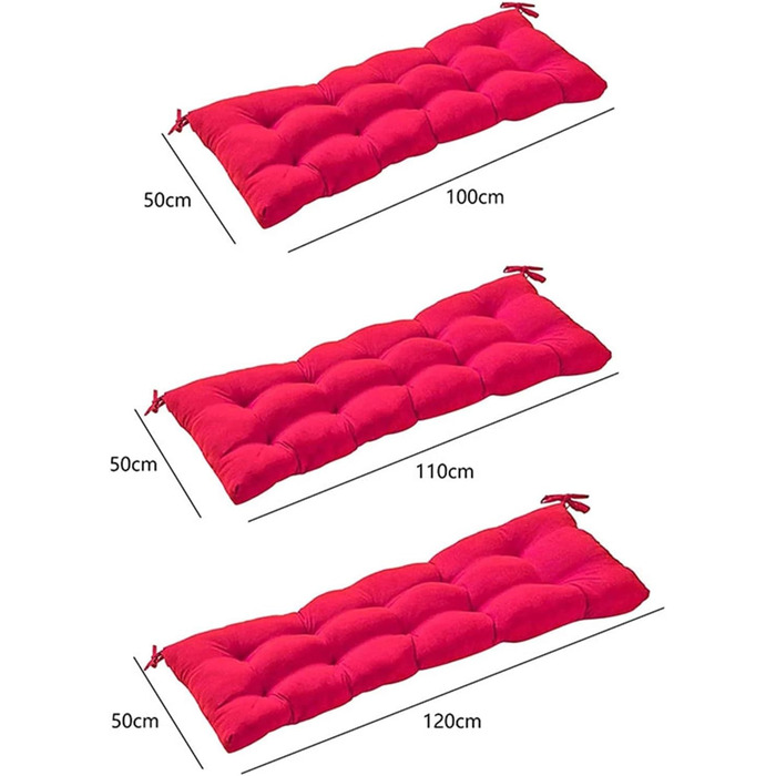 Подушка Нековзна подушка для патіо Подушка для сидіння Вуличні садові меблі Шезлонг Довгі подушки Однотонні товсті крісла-реклайнери Подушка для сидіння дивана (2,120x50см) 120x50см 2