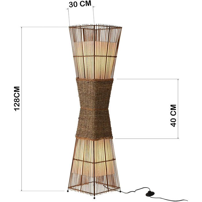 Торшер SKOV 36282 Ø30CM бамбук, 2OUTLET