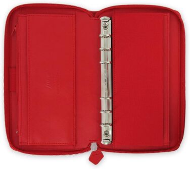 Органайзер Filofax 22534 Compact Saffiano Zip, мак червоний