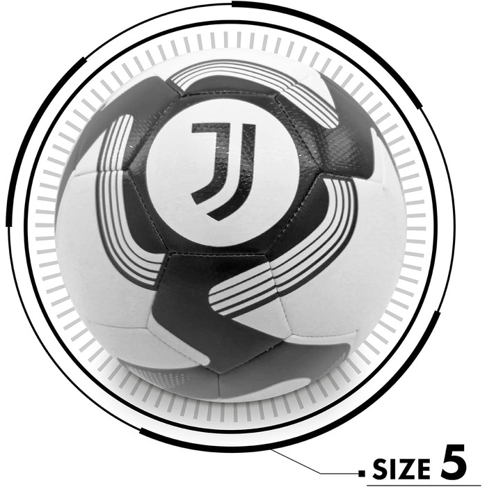 Зшитий футбольний м'яч JUVENTUS - Офіційний продукт - Розмір 5 - 400 г - 13640