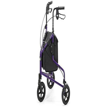 З 3 колесами, легкий, алюмінієвий, розбірний, з сумкою Purple, 240L Rollator