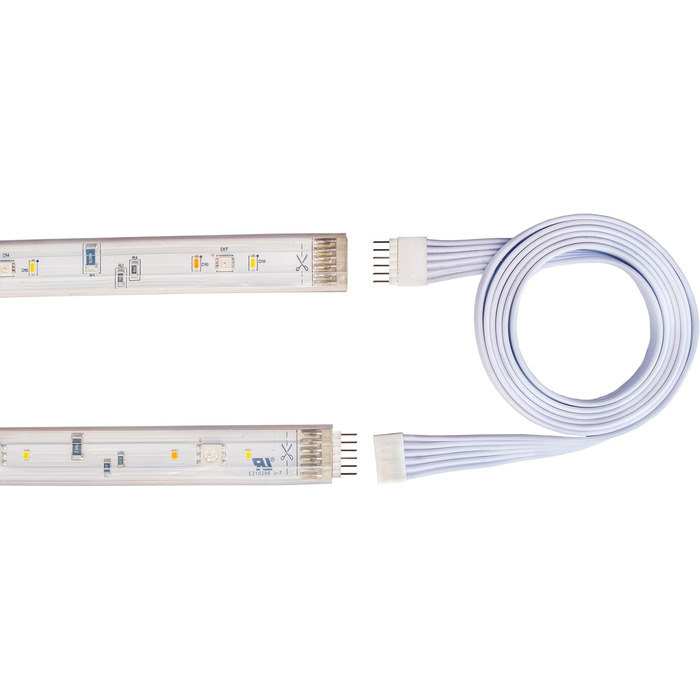 Подовжувач Litcessory для Philips Hue Lightstrip Plus (150 мм, 5 шт., білий - MIKRO 6-контактний V4) (Чорний (стандартний 6-контактний) - V3, 1м - 2 шт.)