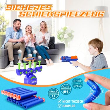 Для мішені Nerf Gun, від 6 7 8 9 10 11 12 років Хлопчик Різдвяні подарунки на день народження - Ігри в приміщенні та на відкритому повітрі для дітей синій