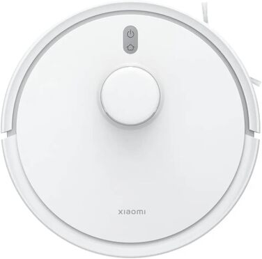 Робот-пилосос і швабра Xiaomi Robot Vacuum S20, розумний план прибирання з лазерною навігацією LDS, потужність всмоктування 5000 Па, великий акумулятор 3200 мАг, для килимів, твердої підлоги, шерсті домашніх тварин, додаток Google і Alexa - білий