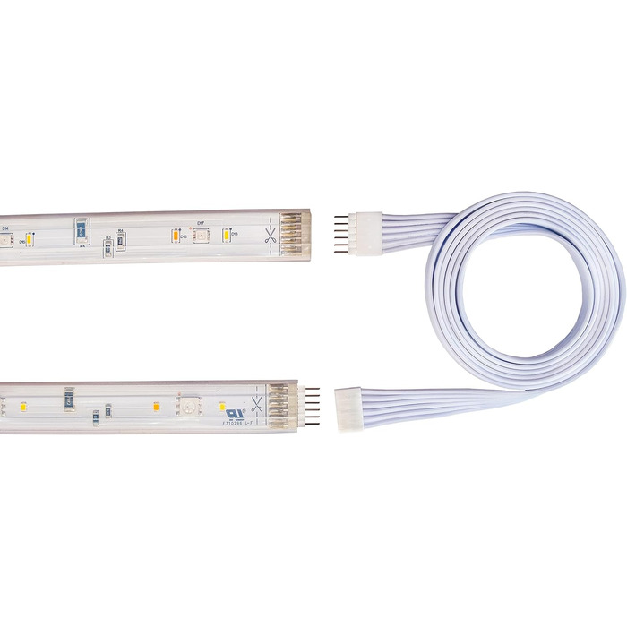 Подовжувач для Philips Hue Lightstrip Plus (150 мм, 5 шт., білий - MIKRO 6-контактний V4) (чорний (стандартний 6-контактний) - V3, 3м - 2 шт.)