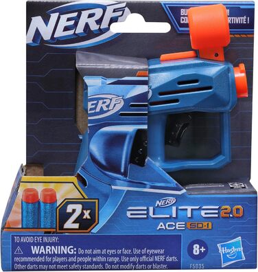 Бластер для дротиків NERF Elite 2.0 Ace SD-1, 2 дротики Elite, ручка, вбудований тримач для 1 дротика