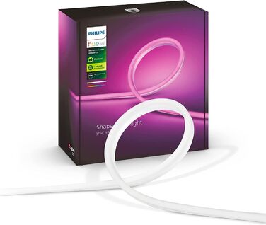 Вулична світлова стрічка Philips Hue White & Color Ambiance (2 м), світлодіодна стрічка з регулюванням яскравості для системи освітлення Hue з 16 мільйонами кольорів, інтелектуальне керування освітленням за допомогою голосу або додатка