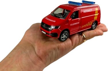 Пожежна машина з причепом DE Die Cast Pull Back 27,5 см, іграшка для дітей, 520321