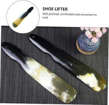 Підйомник взуття Shoehorn Shoehorn Shoehorn Практичний черевик для кишенькового інструменту Shoehorn Durable Shoehorn Natural Horn Shoe Lifter Extended Trumpet, 3 шт.