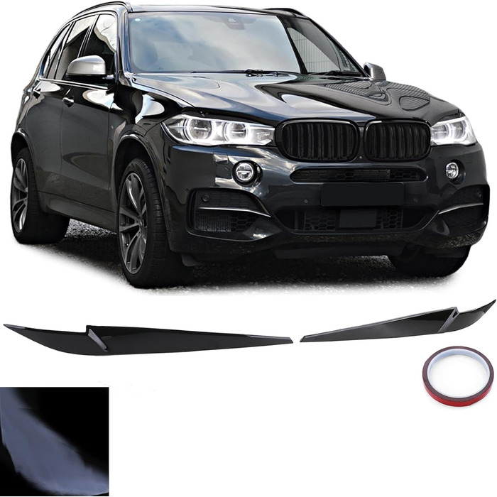 Чохли для фар Evileye Black Gloss підходять для BMW X5 F15 2013-2018