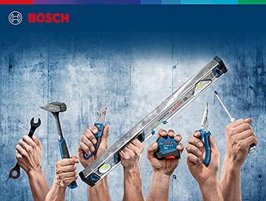 Рулетка Bosch Professional 8 м Autlock (управління однією рукою, затискач на ремені, магнітний гачок, 2 кнопки зупинки, нейлонова сталева стрічка 27 мм) 8 м