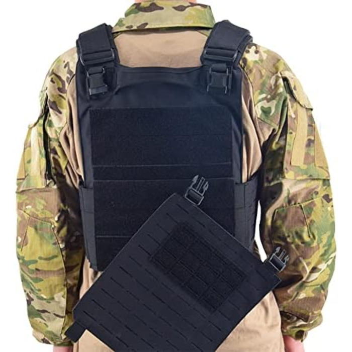 Оновлення військового JPC Lasercut Plate Carrier Airsoft Тактичний захисний жилет з 1000D нейлону QRS MOLLE Сумісний Plate Carrier Міцний жилет для чоловіків чорний