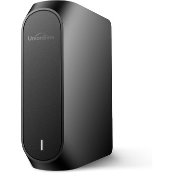 Зовнішній жорсткий диск UnionSine 10TB Настільний диск, 3.5-дюймовий USB 3.0 Резервне копіювання HDD портативний для ПК, Mac, телевізора, PS4, чорний HD3510