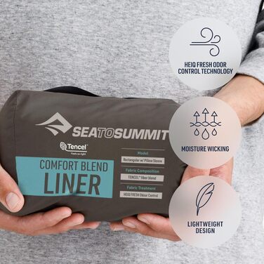 Спальний мішок Sea to Summit Comfort Blend Вкладиш прямокутний з наволочкою