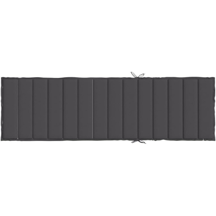 Подушка для шезлонгу LAPOOH Melange Anthracite 200x70x4 см Тканина, Подушка для шезлонга, Подушка для шезлонга, Подушка для шезлонга, Подушка для лавки, Подушка для стільця для високих стільців, Подушки для шезлонгів - 4002519