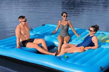 Острів для купання Bestway Summer Slide з водною гіркою 376 x 311 см